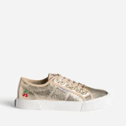 Tennis LE TEMPS DES CERISES dorée toile