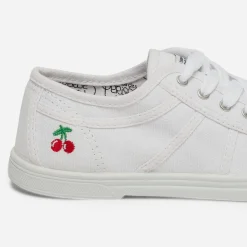 Tennis LE TEMPS DES CERISES blanche en toile