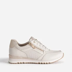 Tennis MARCO TOZZI beige clair perforée