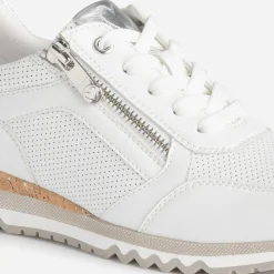 Tennis MARCO TOZZI blanc et argenté