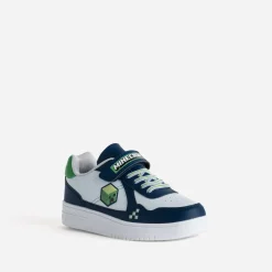 Tennis MINECRAFT blanche, marine et verte