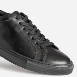 Tennis noire cuir