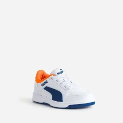 Tennis PUMA blanche, bleue, orange