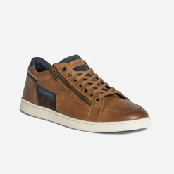 Tennis REDSKINS cognac en cuir