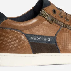 Tennis REDSKINS cognac en cuir