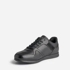 Tennis REDSKINS noire en cuir