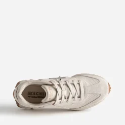 Tennis SKECHERS beige bi-matière