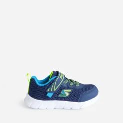Tennis SKECHERS en tissu mesh bleu marine