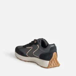 Tennis SKECHERS noire bi-matière