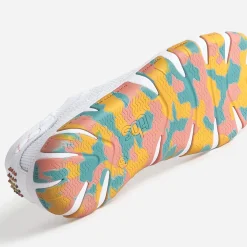 Tennis TBS blanche en mesh semelle camouflage