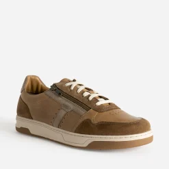 Tennis TBS camel en cuir