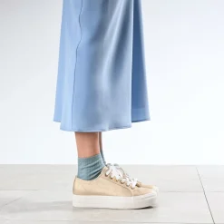 Tennis TEXTO dorée à semelle épaisse