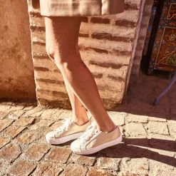 Tennis TEXTO dorée à semelle épaisse