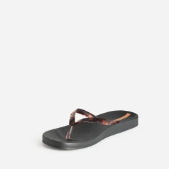 Tong IPANEMA noire brides écaille