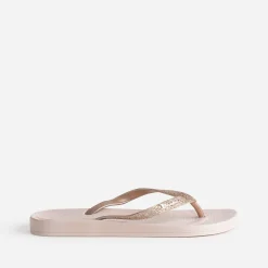 Tong IPANEMA rose à brides pailletées