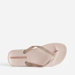 Tong IPANEMA rose à brides pailletées