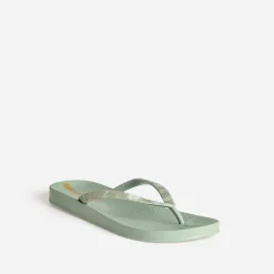 Tong IPANEMA vert d'eau brides graphiques