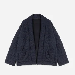 Veste kimono TEXTO marine matelassée